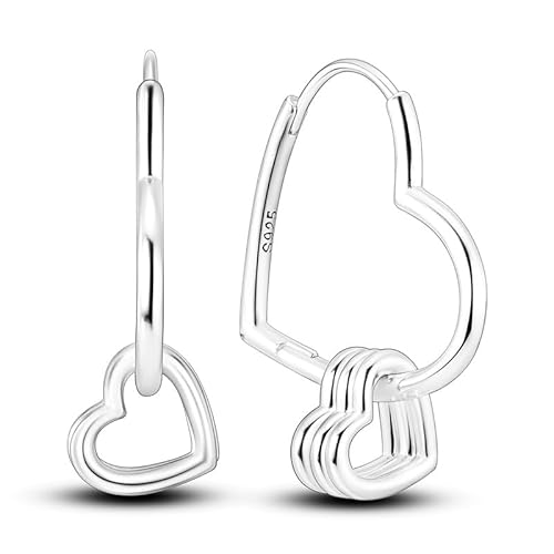 QIKAOLA Silber-Ohrringe für Frauen 925 Sterling Silber Creolen Bunte Huggie-Ohrringe für Mädchen Schmuck Geschenke von QIKAOLA