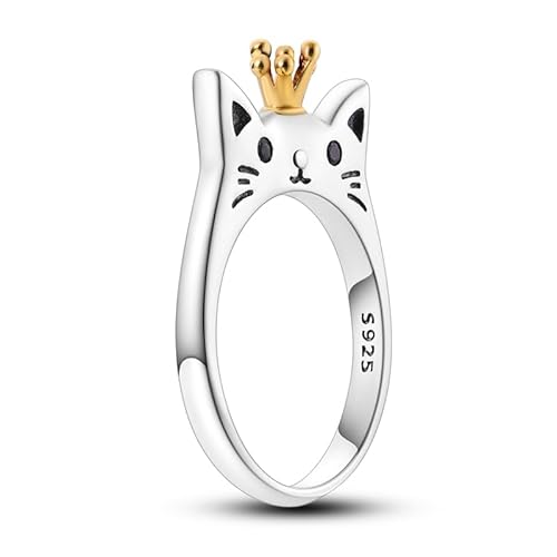 QIKAOLA Sterling Silber Ringe für Frauen - Bunte Statement Cubic Zirkonia Ringe, Stapelbar Vintage, Größe 6-9 von QIKAOLA