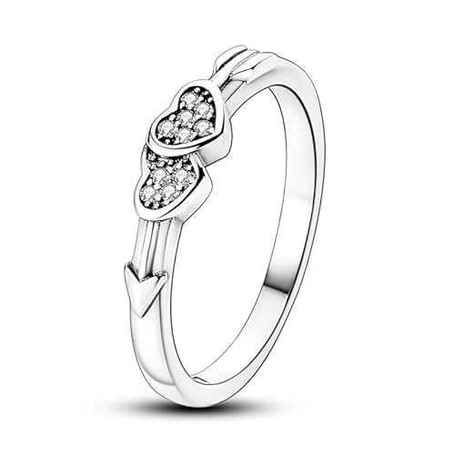 QIKAOLA Sterling Silber Ringe für Frauen Bunte Statement Ringe Cubic Zirkonia Ringe Stapelbar Vintage Ringe Ringe Größe 6-9 von QIKAOLA
