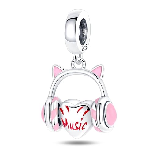 QIKAOLA Tierischer Charm Anhänger S925 Sterling Silber Beads with Cubic Zirconioa für Europäische Armbänder Halskette Mother's Day Schmuck Geschenk für Damen von QIKAOLA