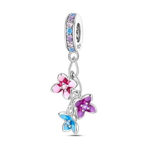 QIKAOLA Tierischer Charm Anhänger S925 Sterling Silber Beads with Cubic Zirconioa für Europäische Armbänder Halskette Mother's Day Schmuck Geschenk für Damen von QIKAOLA