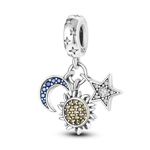 QIKAOLA Tierischer Charm Anhänger S925 Sterling Silber Beads with Cubic Zirconioa für Europäische Armbänder Halskette Mother's Day Schmuck Geschenk für Damen von QIKAOLA