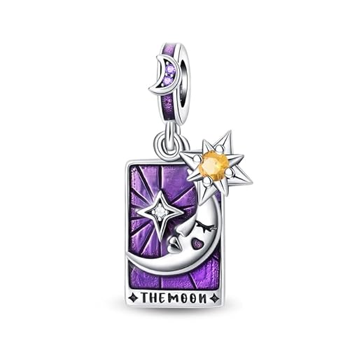 QIKAOLA S925 Sterling Silber Charm für Frauen Tarot Card Serie Charms für Pandora Armbänder und Halsketten von QIKAOLA