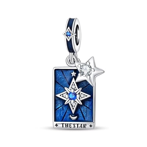 QIKAOLA S925 Sterling Silber Charm für Frauen Tarot Card Serie Charms für Pandora Armbänder und Halsketten von QIKAOLA