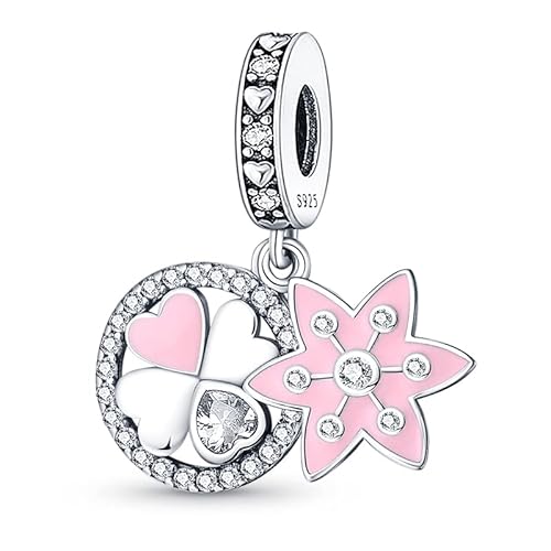 QIKAOLA Tierischer Charm Anhänger S925 Sterling Silber Beads with Cubic Zirconioa für Europäische Armbänder Halskette Mother's Day Schmuck Geschenk für Damen von QIKAOLA