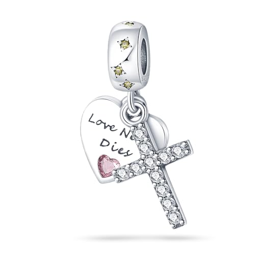 QIKAOLA Tierischer Charm Anhänger S925 Sterling Silber Beads with Cubic Zirconioa für Europäische Armbänder Halskette Mother's Day Schmuck Geschenk für Damen von QIKAOLA