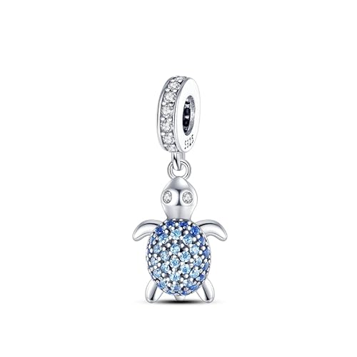 QIKAOLA Tierischer Charm Anhänger S925 Sterling Silber Beads with Cubic Zirconioa für Europäische Armbänder Halskette Mother's Day Schmuck Geschenk für Damen von QIKAOLA
