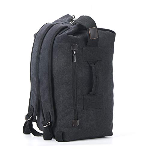 Vintage Rucksack Canvas Uni Rucksack Rucksack Groß Daypack Laptop Rucksack Herren Damen Wasserabweisend Reiserucksack von QIKEGooods