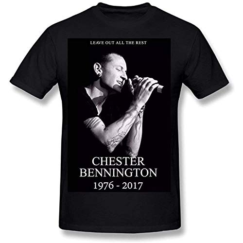 Men's Chester Bennington O Neck T Shirt Size XL von QILINGS