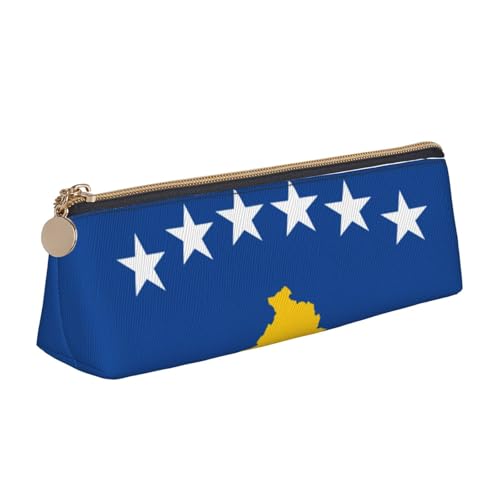 QIN&ZHENG Kleine dreieckige Ledertasche, Motiv: Flagge des Kosovo, leicht, Kosmetiktasche, kompakter Organizer, weiß, Einheitsgröße, stilvoll, weiß, Einheitsgröße, stilvoll, Weiß, One Size, Stilvoll QIN&ZHENG Kleine dreieckige Ledertasche, Motiv: Flagge des Kosovo, leicht, Kosmetiktasche, kompakter Organizer, weiß, Einheitsgröße, stilvoll, weiß, Einheitsgröße, stilvoll, Weiß, One Size, Stilvoll von QIN&ZHENG