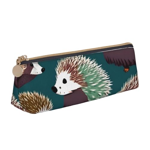 QIN&ZHENG Kosmetiktasche mit vielen Igel-Aufdruck, modisch, Leder, dreieckig, leicht, Kosmetiktasche, Volldruck, kompakt, Organizer, Weiß, Einheitsgröße, stilvoll, Einheitsgröße, stilvoll, Weiß, One QIN&ZHENG Kosmetiktasche mit vielen Igel-Aufdruck, modisch, Leder, dreieckig, leicht, Kosmetiktasche, Volldruck, kompakt, Organizer, Weiß, Einheitsgröße, stilvoll, Einheitsgröße, stilvoll, Weiß, One von QIN&ZHENG