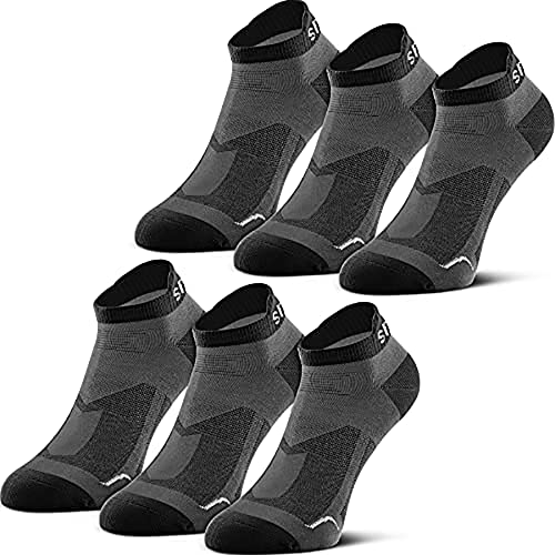 QINCAO Sneaker Socken Herren Damen 6/10 Paar Kurze Halbsocken Baumwolle Sportsocken Atmungsaktiv Laufsocken von QINCAO