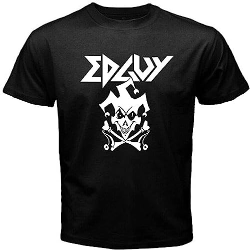 Edguy Jolly Logo Men's Black T-Shirt Size Hemden(X-Large) von QING36HONG