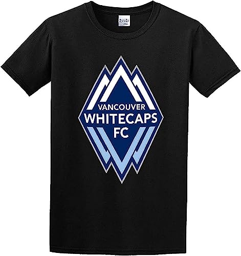 Vancouver Whitecaps Theme Men Cotton Blend T Shirt(Small) von QING36HONG