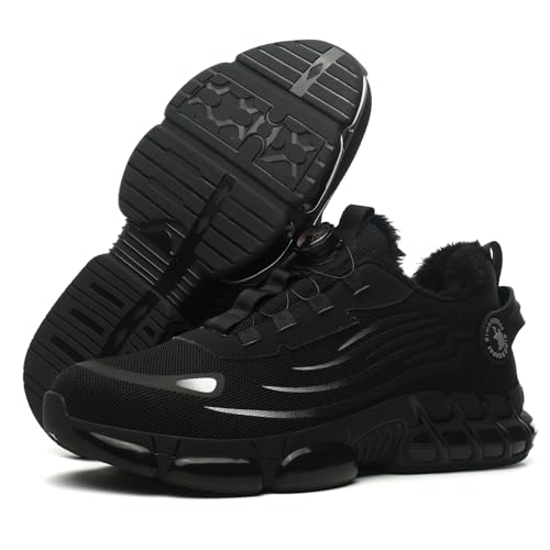 QINGRUIPAI Sicherheitsschuhe Herren Sportliche Arbeitsschuhe Leicht Trends Drehknopf Anti-Smash und Anti-Punktur Arbeit Versicherung Schuhe Unisex von QINGRUIPAI