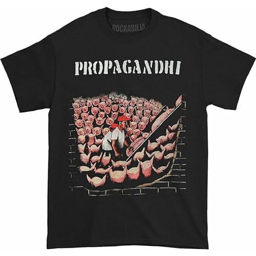 Propagandhi Men's Pigs T-Shirt Short Sleeve Black M Propagandhi Men's Pigs T-Shirt Short Sleeve Black M von QINGXIANG