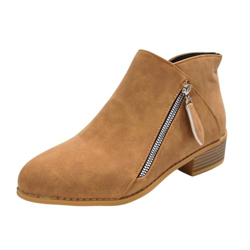QINQNC Cowboystiefel Damen,Women's Cowboy Cowgirl Boots Zipper Tassels Short Western Boots Low Chunky Heel Pointed Toe Ankle Booties QINQNC Cowboystiefel Damen,Women's Cowboy Cowgirl Boots Zipper Tassels Short Western Boots Low Chunky Heel Pointed Toe Ankle Booties von QINQNC