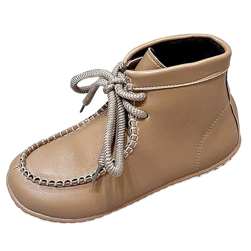 Schneestiefel Damen,Women's Short Boots Autumn Winter Ankle Boots Flat Bottom Casual Leather Ankle Bootie Soft Bottom Comfortable Women Waterproof Boots Schneestiefel Damen,Women's Short Boots Autumn Winter Ankle Boots Flat Bottom Casual Leather Ankle Bootie Soft Bottom Comfortable Women Waterproof Boots von QINQNC
