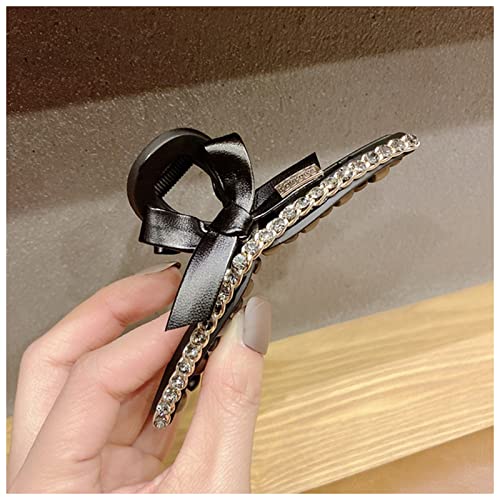 Stirnband Damen 1 Stück Acryl Bug Hair Claws Haarschmuck Chic Hair Crabs Damen Hairgrip Headwear Girls Ornamente Krabbenclips Stirnband(Black) von QINYUML