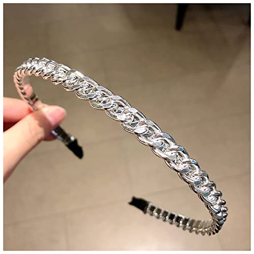 Stirnband Damen Frauen Perlen Stirnbänder Barock Haarbänder Dame Mädchen Haarfassung Lünette for Haare Mode Kopfbedeckung Haarschmuck Stirnband(10) von QINYUML
