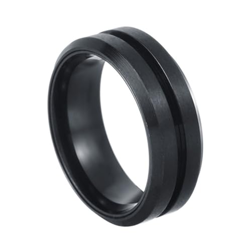 QINZITAO Metallringe, bequeme Ringe, Dating-Ringe, Edelstahl-Textur, für Modebegeisterte, die unverwechselbare Stile suchen QINZITAO Metallringe, bequeme Ringe, Dating-Ringe, Edelstahl-Textur, für Modebegeisterte, die unverwechselbare Stile suchen von QINZITAO