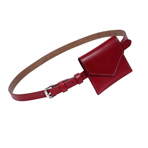 QINZITAO Modische kleine Hüfttasche für Damen, aus PU-Leder mit stilvollem Design und mehreren Fächern von QINZITAO