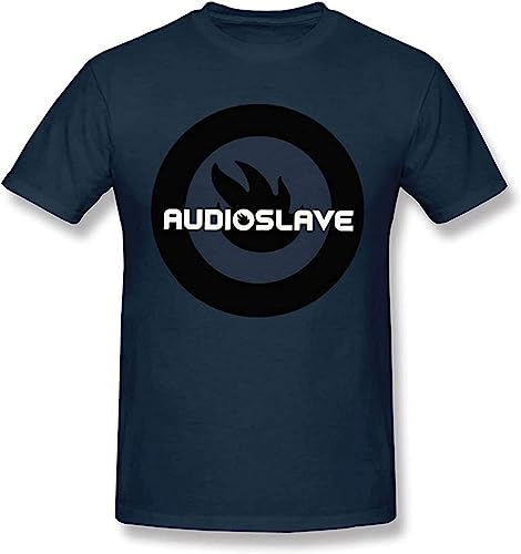 Man's Audioslave Music Band Short Sleeves T Shirt Gift Navy Black M von QIUHYU