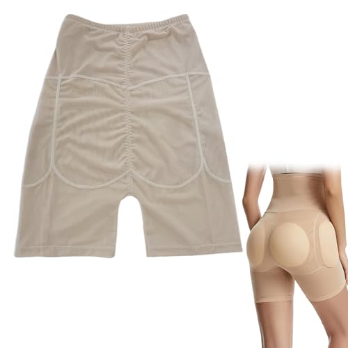 QIUMING® Höschen Po Push Up Unterhose Butt Lifter Shapewear HüFte Push Up Slip Po Heber Damen Butt Lifter Miederpants Gepolstert Po Push Up (Hautfarbe，Separate Unterwäsche, Keine Schwammpolster, L) von QIUMING