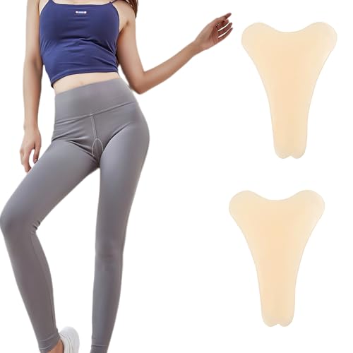 QIUMING Cameltoe Einlage Camel Toe Slip Camel Toe Concealer Selbstklebender Silikonschutz Unsichtbar, wiederverwendbar Für Badeanzug, Strumpfhose, Yogahose, Bikini (Y-Form, helle Hautfarbe) von QIUMING