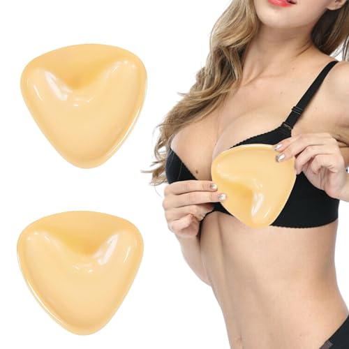 QIUMING Klebe BH Doppelseitig Klebe BH Push Up BH Pads Selbstklebende Push Up Pads Selbstklebend Sofortiger Aufstieg Geeignet für Kleider, Hochzeitskleider, Bikinis und Rückenfreie Kleider (B) von QIUMING