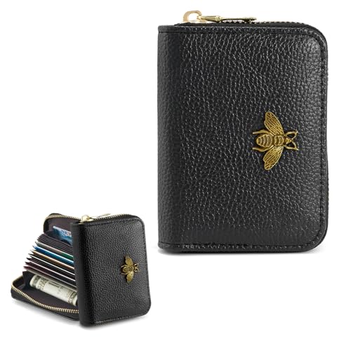 QIUTIMIY Kartenetui Kreditkartenetui,Slim Wallet,Mini Geldbörse,Schwarz von QIUTIMIY