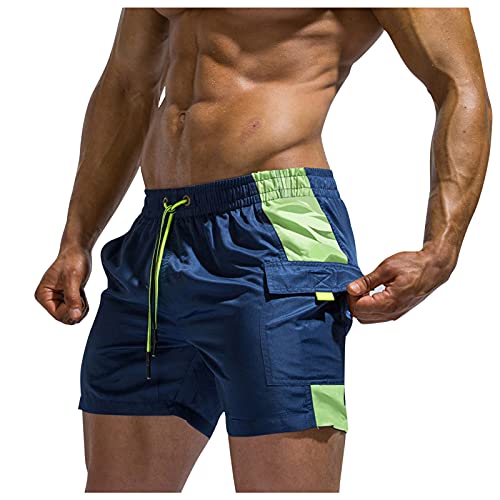 QIUhhpuy Herren Schwimmhose Sommer Badehosen Schnell Trocknende Board Shorts UV Durchlässige Slim Fit Eng Anliegend für Schwimmen Hot Spring Shorts Beachvolleyball Strand und Surfen von QIUhhpuy