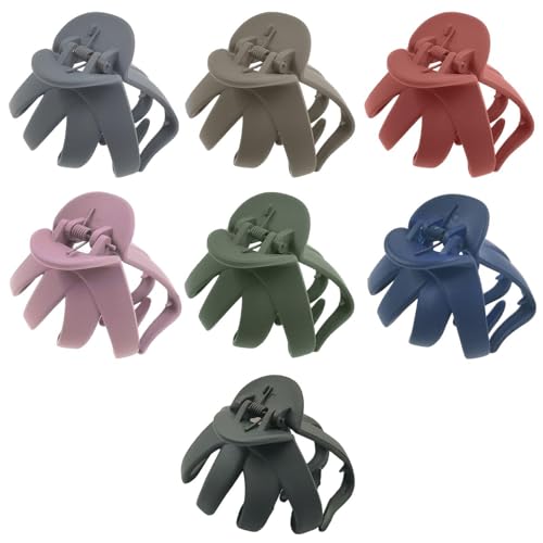 7 Stück Damen-Kraken-Haarnadeln, Einfache Mattierte Halteklammern, Badeschalen, Haarnadel, Täglicher Allgleicher Haarschmuck, Styling-Befestigungswerkzeuge. von QIXNBL