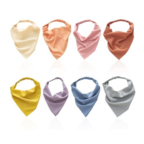 8 Einfarbige Dreieckige Haarbänder, Stretch-Kopftücher, Böhmischer Chiffon-Haarschmuck, Damen- Und Mädchenhaarbänder, Geeignet Für Yoga, Partys Und Tägliches Styling. 8 Einfarbige Dreieckige Haarbänder, Stretch-Kopftücher, Böhmischer Chiffon-Haarschmuck, Damen- Und Mädchenhaarbänder, Geeignet Für Yoga, Partys Und Tägliches Styling. von QIXNBL