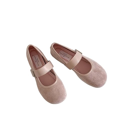 Balerinaschuhe Damen Schuhe Flache Bequeme Freizeit Pumps Schuhe Orthopädische Passform Weich und Bequem Weiches Loafer Leichte Elegant Ballerinas Schlupfschuhe (Rosa,35) von QIXUJAK
