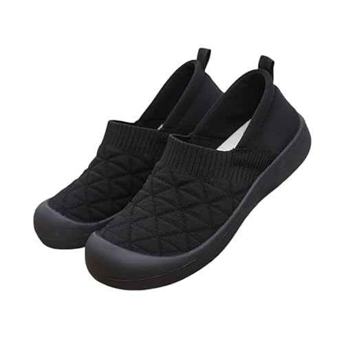 EIN-Schritt Sport Elegante Frauen Casual Schuhe frühling orthopädische Wanderschuhe weiche Sohle komfortable atmungsaktive Outdoor Freizeit (Schwarz,40) von QIXUJAK