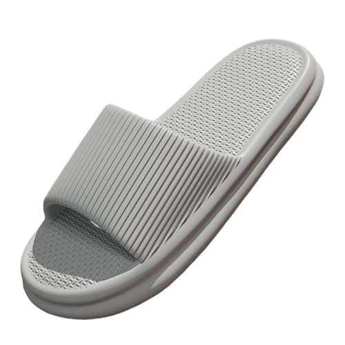 Große Größe Badeschuhe Frauen Sommer Männer Indoor-Baden rutschfeste Sandalen nach Hause Haushalt kühle Hausschuhe Männer Sommer Großhandel (Grau,43) von QIXUJAK