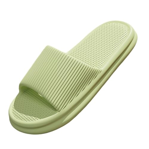 Große Größe Badeschuhe Frauen Sommer Männer Indoor-Baden rutschfeste Sandalen nach Hause Haushalt kühle Hausschuhe Männer Sommer Großhandel (Grün,35) von QIXUJAK