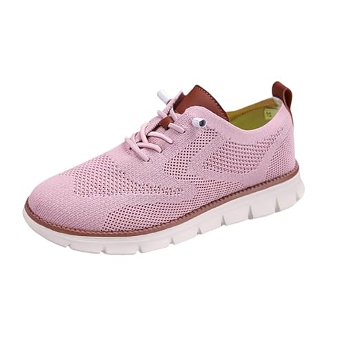 QIXUJAK Breite Barfuss Schuhe Damen Barfußschuhe Herren Minimalistische Traillaufschuhe Leichte Atmungsaktiv Walkingschuhe Fitnessschuhe (Rosa,37) von QIXUJAK
