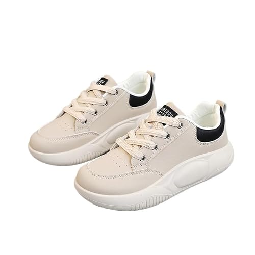 QIXUJAK Damen Frühling und Sommer Freizeitschuhe dicken Sohlen Höhe zunehmende Sportschuhe verschleißfesten und atmungsaktiven Freizeitschuhen (Schwarz und Weiß,38) von QIXUJAK