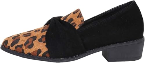 QIXUJAK Damen Loafer mit weicher Mokassin-Zehenpartie (Schwarz,39) von QIXUJAK