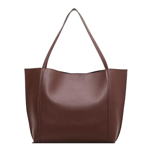 QIXUJAK Damen Retro-Tasche mit großem Fassungsvermögen, modische Retro-Handtasche, vielseitige Nischen-Umhängetasche. (Dunkelbraun) von QIXUJAK
