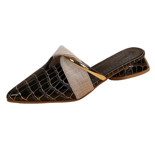 QIXUJAK Damen Sandalen mit Absatz Elegant Riemchensandalen mit Blockabsatz Glitzer Sandaletten Offene Zehen Sommersandalen Party Hochzeit Sandalen (Schwarz,35) von QIXUJAK