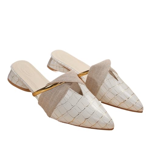 QIXUJAK Damen Sandalen mit Absatz Elegant Riemchensandalen mit Blockabsatz Glitzer Sandaletten Offene Zehen Sommersandalen Party Hochzeit Sandalen (Weiß,35) von QIXUJAK