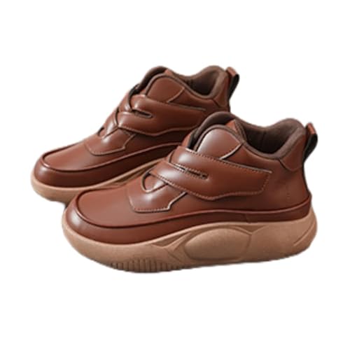 QIXUJAK Damen Sneaker Damen Schuhe Keilabsatz Plateau Dämpfung Freizeitschuhe Turnschuhe Elastisch Atmungsaktiv Sportschuhe Leichtgewichts Jogging Sportsschuhe Straßenlaufschuhe (Braun,35) von QIXUJAK