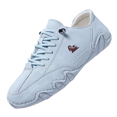 QIXUJAK Damen Sommer Gewebte Atmungsaktive Korrekturschuhe Für Damen, Fußgewölbeunterstützung, Schlupfschuhe, Leicht Und Bequem (Himmelblau,40) von QIXUJAK
