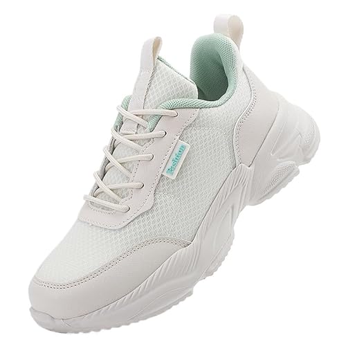 QIXUJAK Damen Sportschuhe wasserdicht atmungsaktiv Fitness Freizeit Laufschuhe rutschfest Damenschuhe Jogging Sport leicht (Grün,36) von QIXUJAK