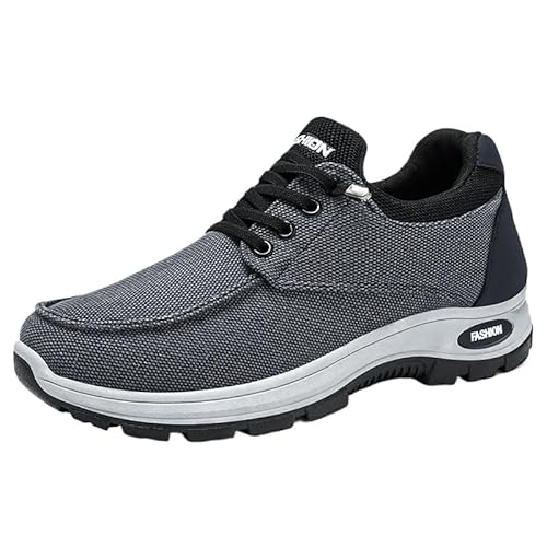 QIXUJAK Elegante Herren-Sneaker mit weicher Sohle, bequeme orthopädische Hausschuhe, stylische Barfuß-Sportschuhe für Herren (Denim blau,41) von QIXUJAK