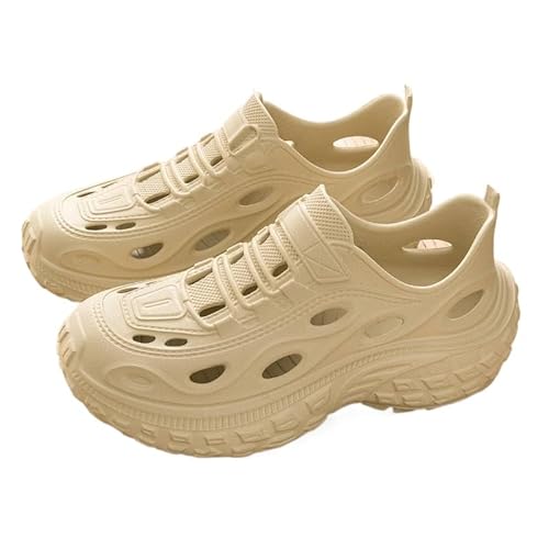 QIXUJAK Elegante flache Schuhe für Herren, bequeme orthopädische Hausschuhe, stylische Barfuß-Komfort-Fußgewölbestütze für Damen (Khaki,41) von QIXUJAK
