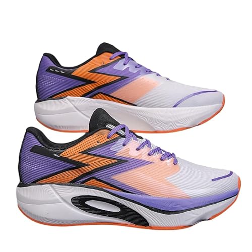 QIXUJAK Herren Turnschuhe Damen Teenager Sneaker Bequeme Sportschuhe Laufschuhe Tennis Fitness Jogging Walkingschuhe Leichtgewichts Atmungsaktiv Straßenlaufschuhe (Lila,34) von QIXUJAK